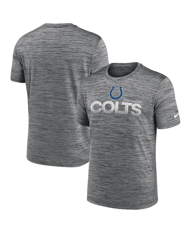 Nike Men's Anthracite Indianapolis Colts Blitz Velocity Modern Performance T-Shirt