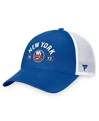 Fanatics Men's Royal/White New York Islanders Free Kick Trucker Adjustable Hat