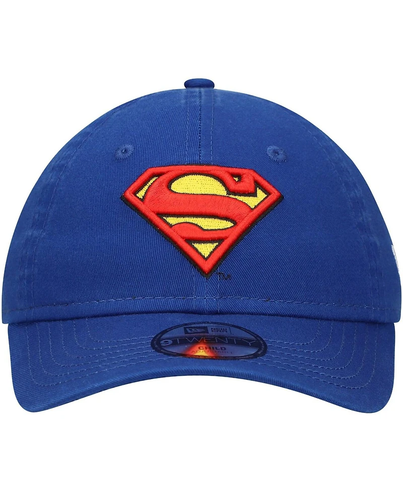 New Era Little Boys and Girls Blue Superman 9TWENTY Adjustable Hat