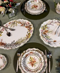 Certified International Winters Forest 2-Pc. Melamine Platter Set