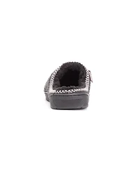 Muk Luks Men's Gabriel Clog Slippers, Black, S (8-9)