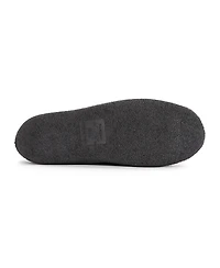 Muk Luks Men's Leather Goods By Talan Slipper, Black, 9