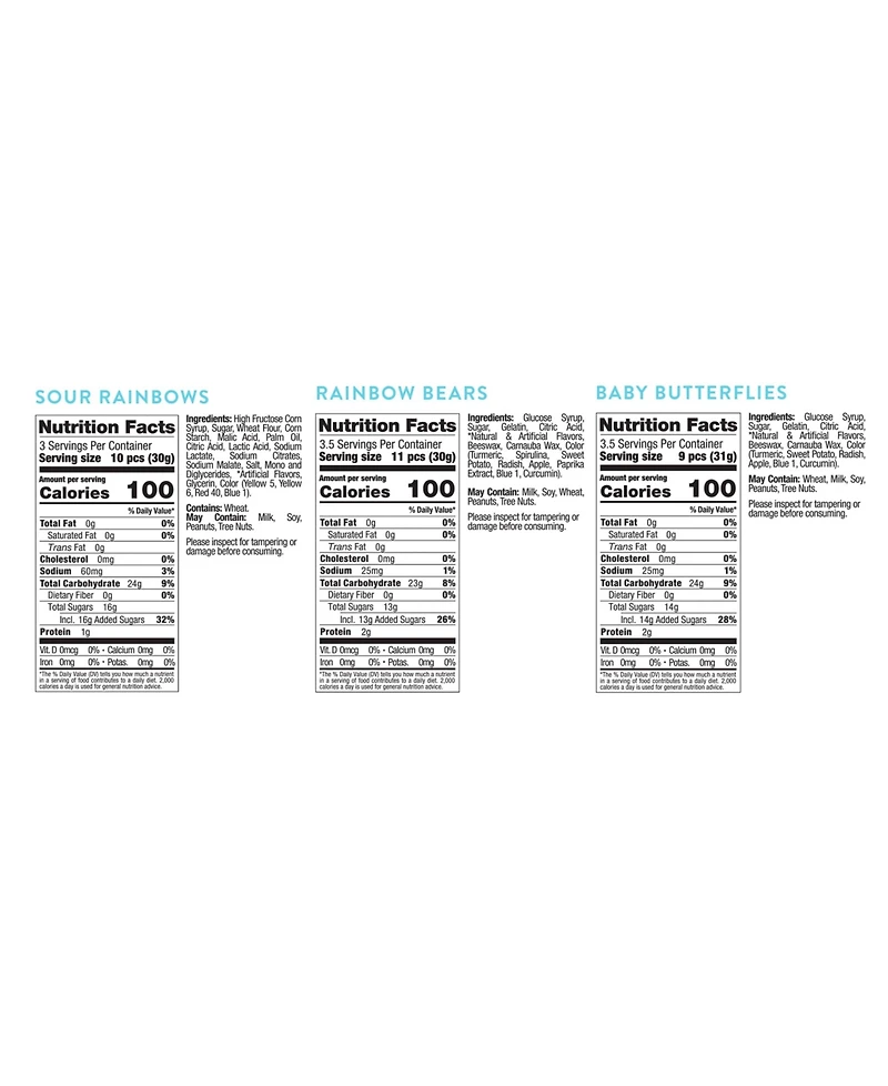 Sugarfina Rainbow Candy Bento Box, 3 Piece