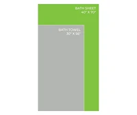 Cariloha Bath Towel | Blush 28"x54" Turkish Cotton & Viscose Material Blend Extra Smooth, Odor Resistant and Highly Absorbent