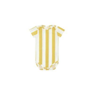 Vild House of Little Yellow Striped, Tencel Bodysuit