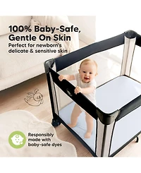 KeaBabies 2-Pack Mini Crib Sheets, Pack and Play Sheets Fitted, N Organic Fitted Sheet Cover