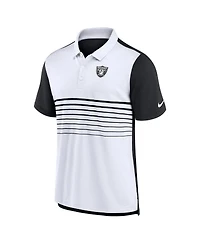 Nike Men's Black/White Las Vegas Raiders Fashion Performance Polo