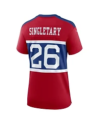 Nike Women's Devin Singletary Century Red New York Giants Alternate Player Game Jersey