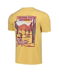 Image One Men's and Women's Gold Arizona State Sun Devils Hyper Local Cactus State T-Shirt
