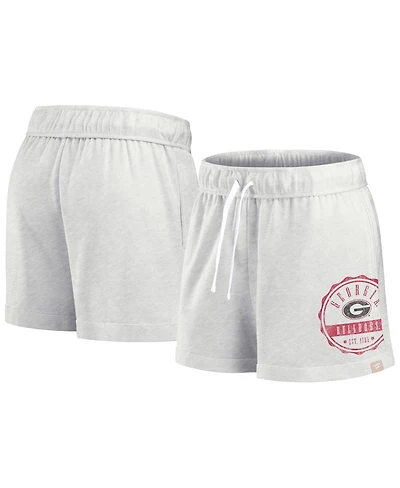 Fanatics Women's Oatmeal Georgia Bulldogs Win Badge Shorts
