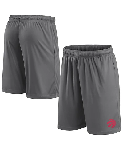 Fanatics Men's Gray Toronto Raptors Shorts