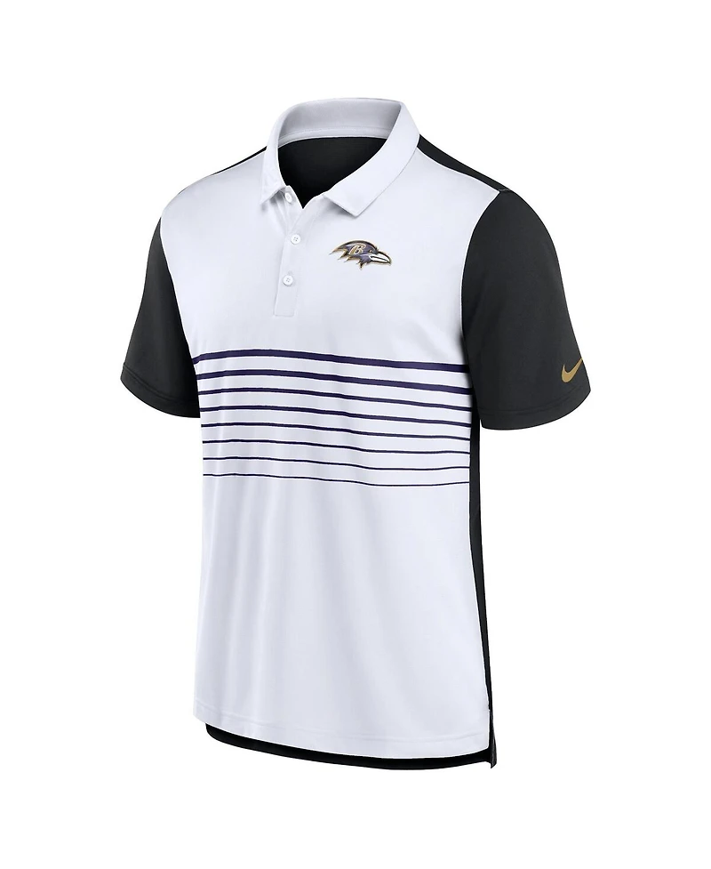 Nike Men's Black/White Baltimore Ravens Fashion Performance Polo