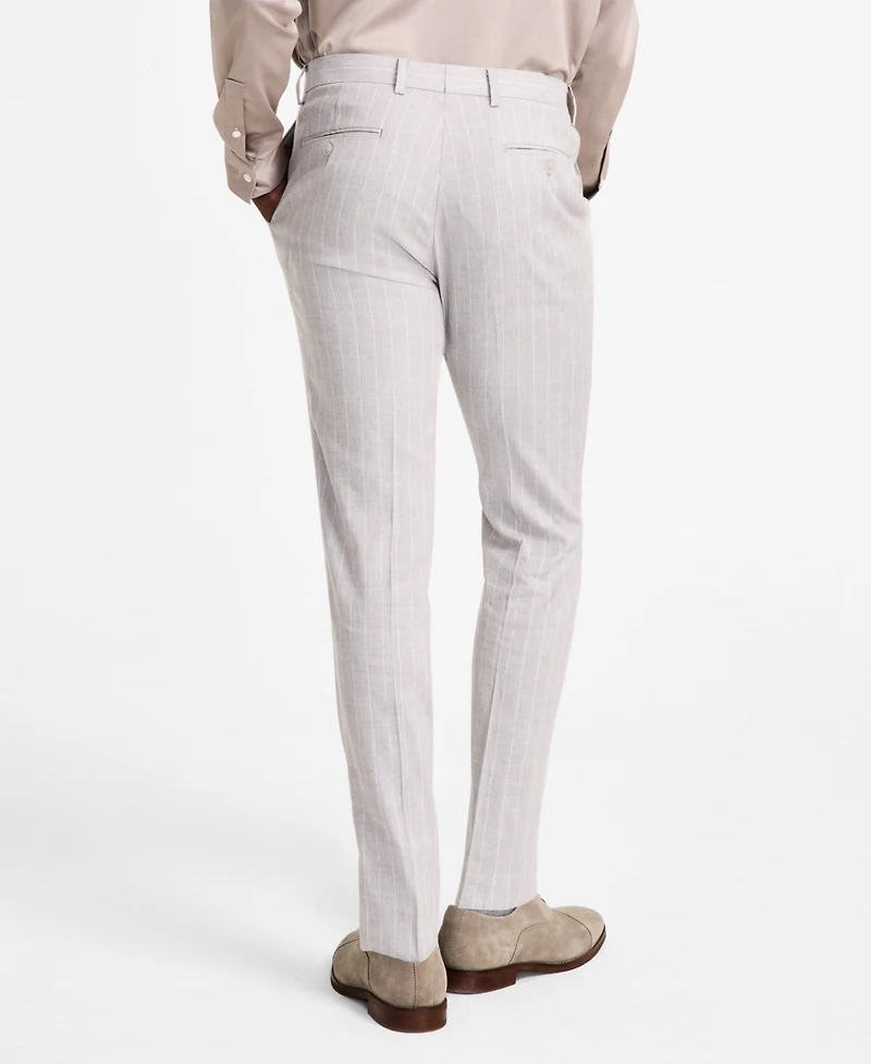 Calvin Klein Men's Slim Fit Linen Suit Pant