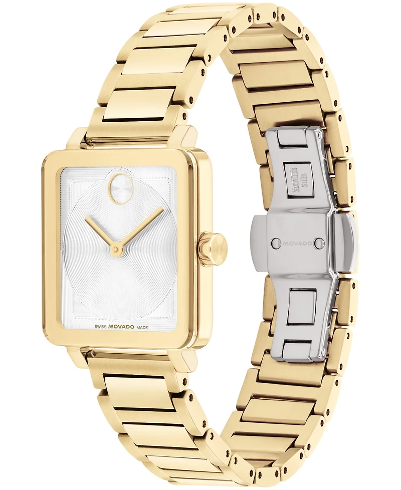 Movado Women's Bold Evolution 2.0 Swiss Quartz Ionic Plated Light Gold Steel Watch 26mm