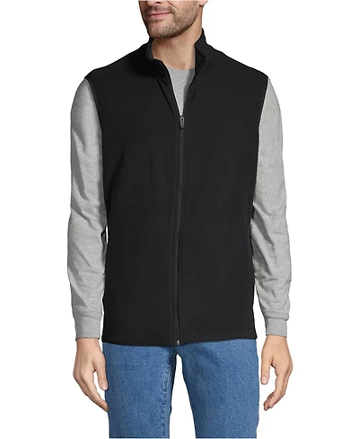 Lands' End School Uniform Men's Thermacheck 100 Fleece Vest