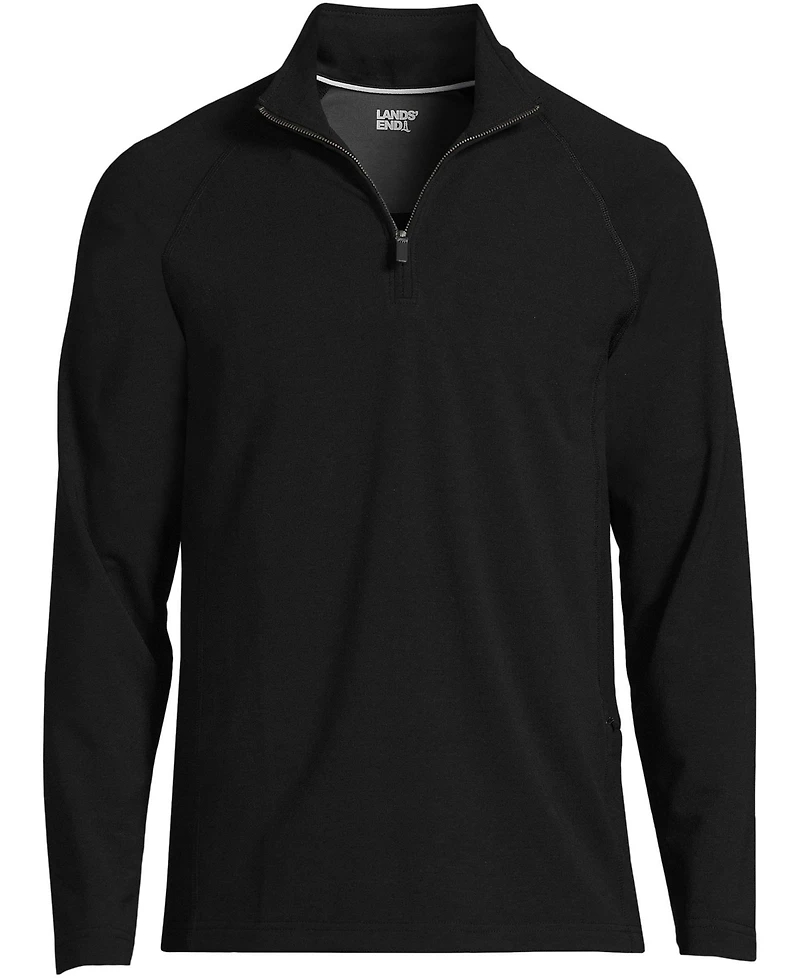 Lands' End Big & Tall Long Sleeve Flex Performance Quarter Zip