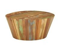 vidaXL Coffee Table 25.6"x12.2" Solid Reclaimed Wood