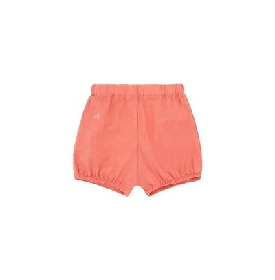 Vild House of Little Organic Cotton Woven Bloomer Shorts - Coral