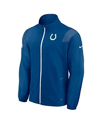 Nike Men's Royal Indianapolis Colts Sideline Woven Logo Full-Zip Jacket