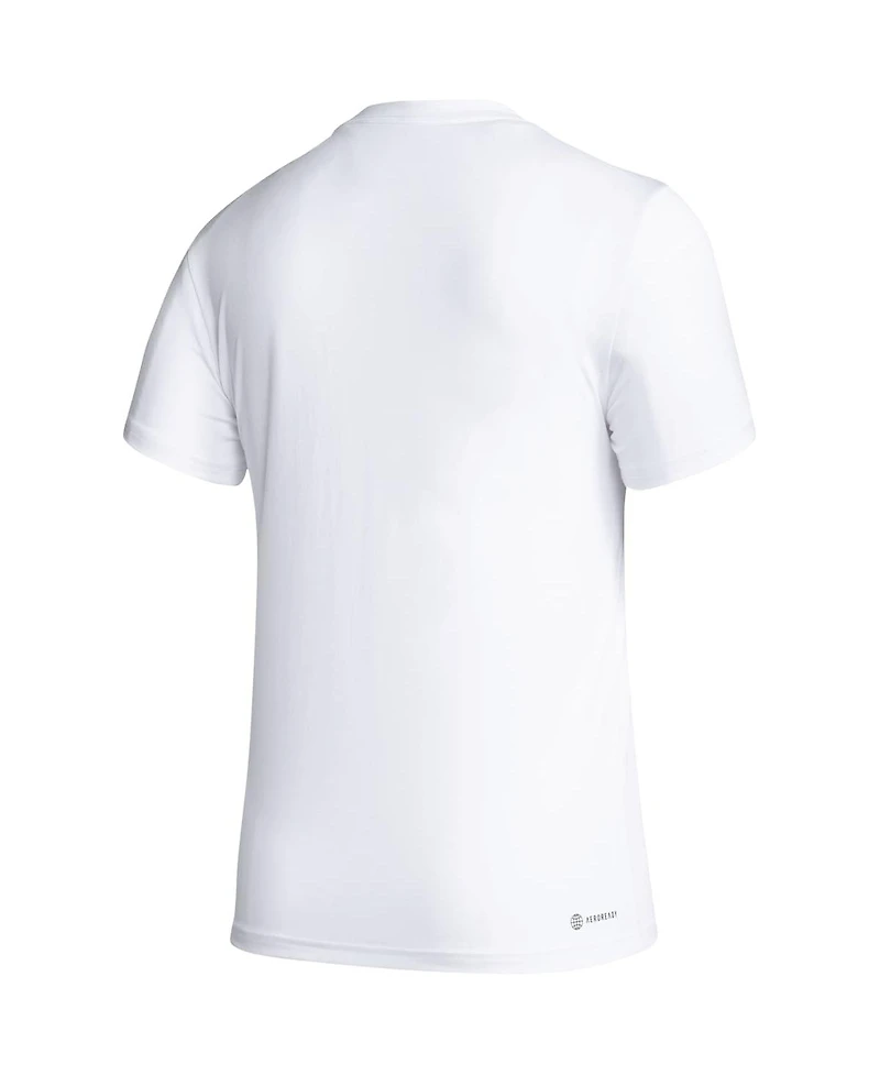 Adidas Women's White Miami Hurricanes Aeroready Military Appreciation Pregame T-Shirt