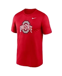 Nike Men's Scarlet Ohio State Buckeyes Primetime Legend Logo T-Shirt