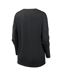 Nike Women's Black Pittsburgh Steelers Rewind Playback Icon Performance Pullover Sweatshirt