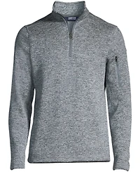 Lands' End Men's Sweater Fleece Quarter Zip Pullover