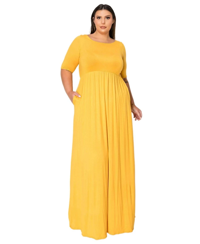 L I V D Plus Eva Pocket Maxi Dress
