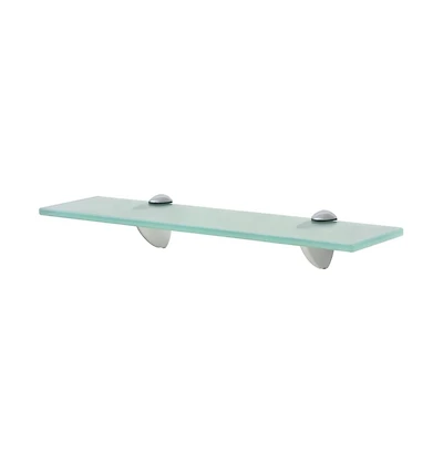 vidaXL Floating Shelf Glass 15.7"x3.9" 0.3"