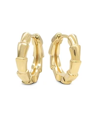 Devata Signature Hoop Earrings in 14K Gold, approx. 3.6 grams
