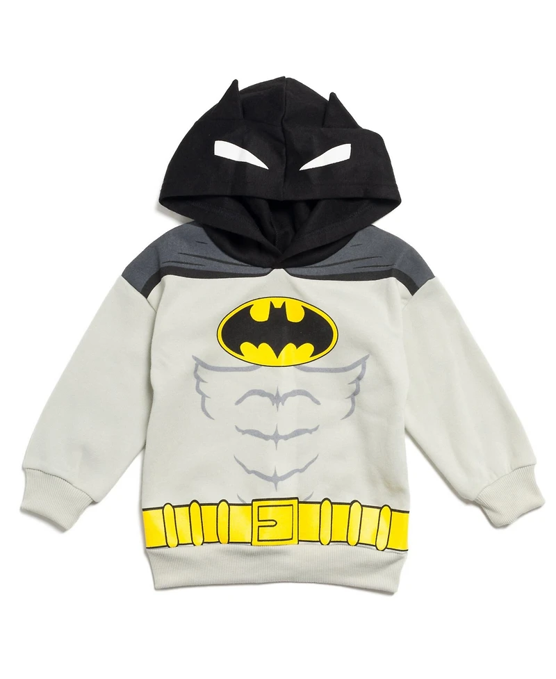 Dc Comics Boys Justice League Superman Batman Fleece Pullover Hoodie and Pants Outfit Set to