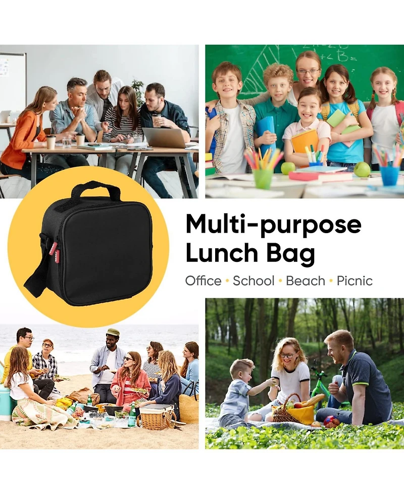 Superio Insulated Lunch Bag with Containers