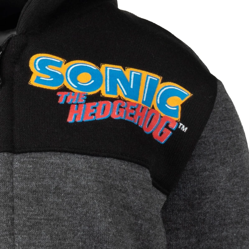 Sega Toddler Boys Sonic the Hedgehog Fleece Half Zip Hoodie to