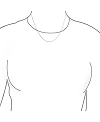 Bling Jewelry Ultra Thin 018 Gauge 0.5MM Thin14K Yellow White Rose Gold Rolo Curb Cable Chain Necklace For Women 16 Inch