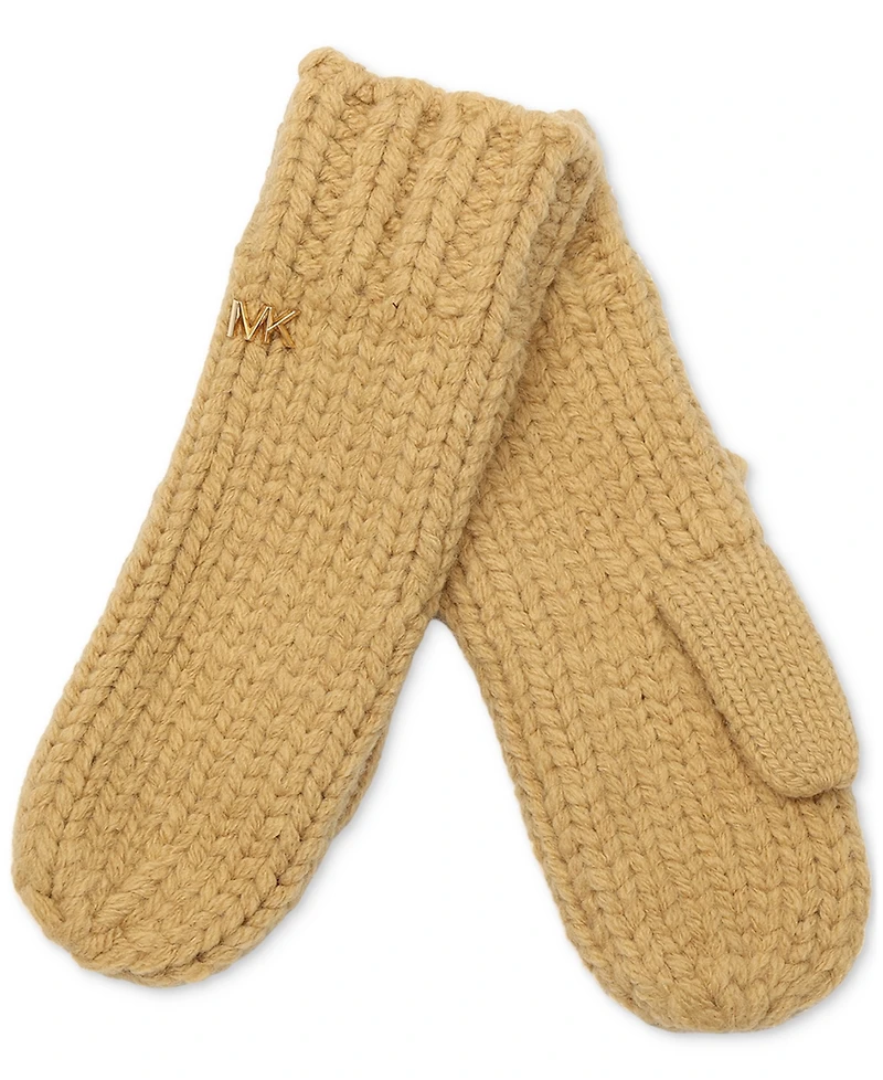 Michael Michael Kors Women's Logo Detail Super Chunk Mittens