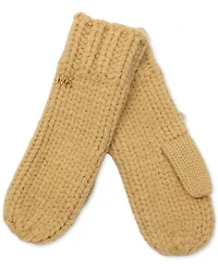 Michael Michael Kors Women's Logo Detail Super Chunk Mittens