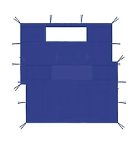 vidaXL Gazebo Sidewalls with Windows 2 pcs Blue