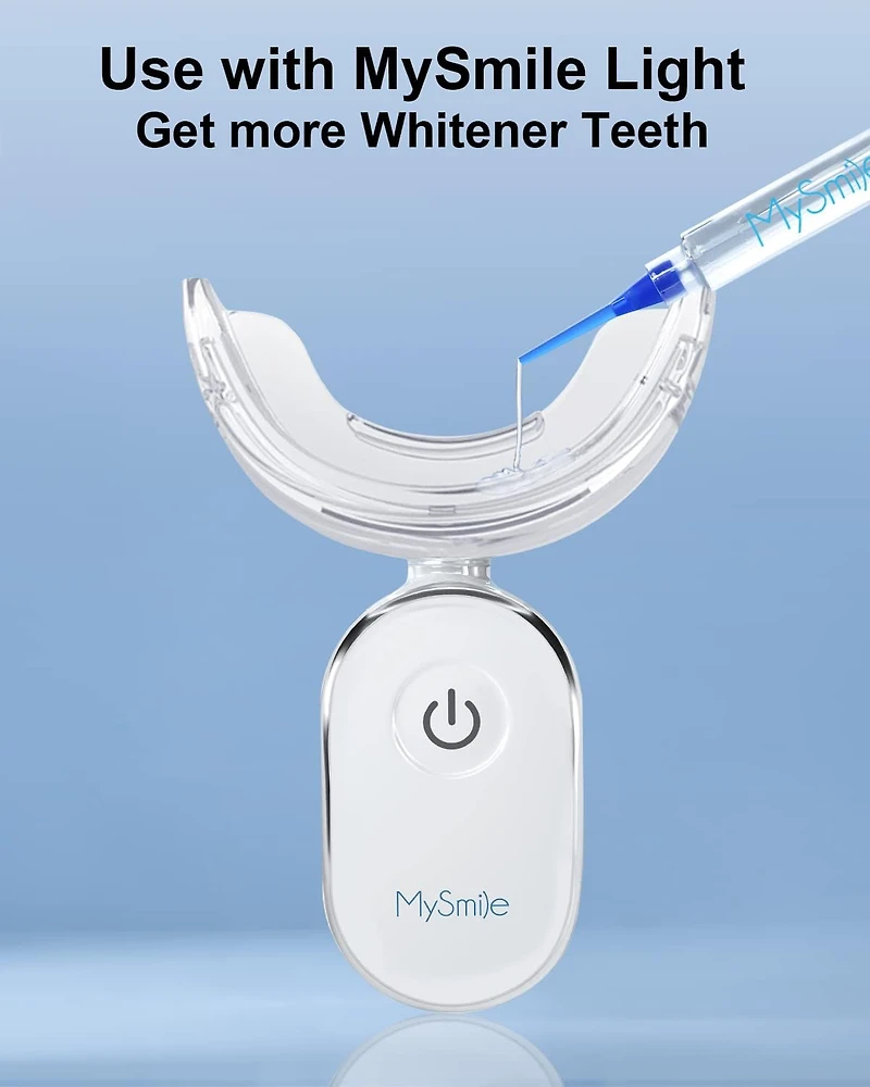 MySmile Teeth Whitening Gel Pen Refill Pack, 3 Non-Sensitive Teeth Whitening Pen, Deluxe Teeth Whitener Dental Grade Tooth Whitening Gel with Carbamid