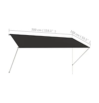 Retractable Awning 118.1"x59.1" Anthracite