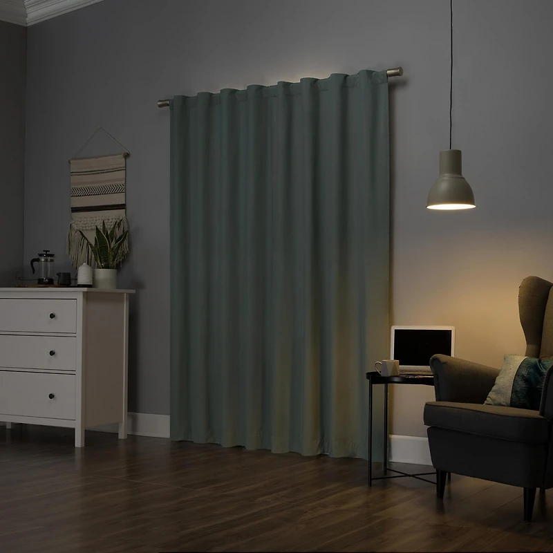 Cyrus Thermal 100% Blackout Back Tab Curtain Panel
