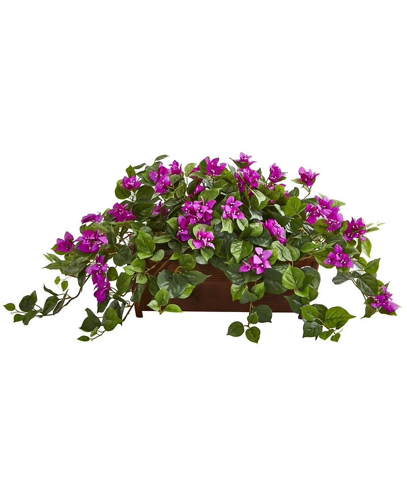 Slickblue Bougainvillea Artificial Plant in Decorative Planter