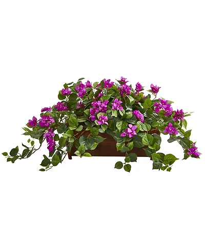 Slickblue Bougainvillea Artificial Plant in Decorative Planter