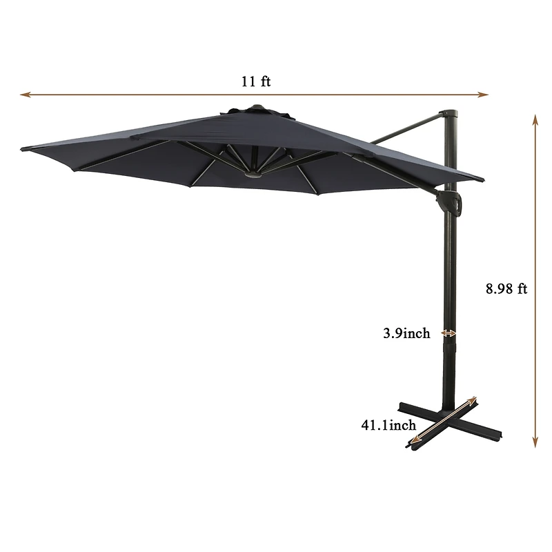 Casainc 11 Ft Umbrella for Outdoor Patio without Base