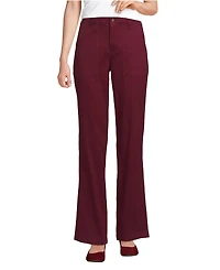 Lands' End Petite High Rise Chino Utility Straight Leg Pants