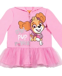 Paw Patrol Girls Skye Zip Up Costume Hoodie