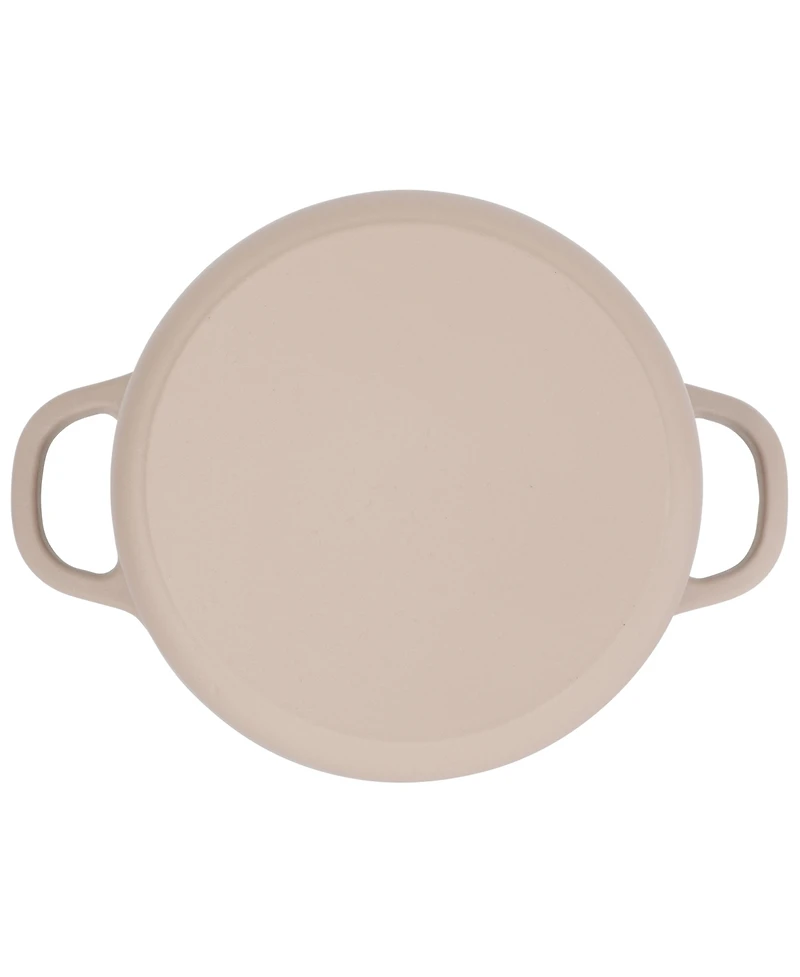 Crock Pot Artisan 7-Quart Round Dutch Oven - Matte Linen White W/ Gold Knob