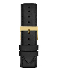 Guess Men's Analog Black Leather Watch