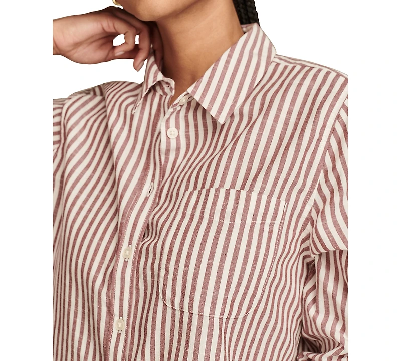 Lucky Brand Women's Boyfriend Button-Down Shirt