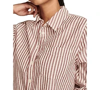 Lucky Brand Women's Boyfriend Button-Down Shirt