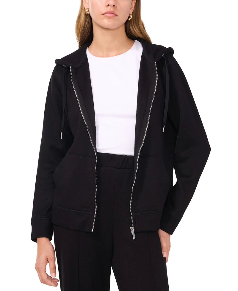 Vince Camuto Women's Knit Zip-Front Hoodie